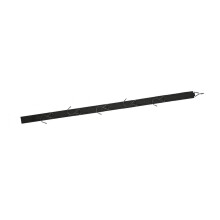 Robust Hockey Wall-Mounted Storage Rack with Rounded Corners for Safe Board Organization, Black Color, Durable Design