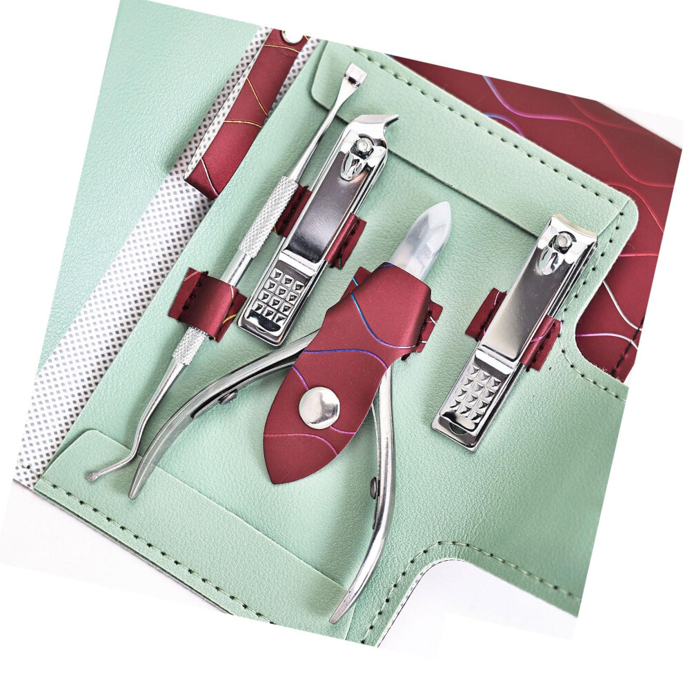 Nail Cuticle Remover with Cuticle Pusher, Stainless Steel Nail Clipper, Manicure and Pedicure Tools for Fingernails and Toenails