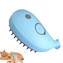 Katzenspraybürste Wasserbürste für Katzen 4 in 1 Wasser Kamm mit Massagefunktion Pflege und Haarentfernung Blau
