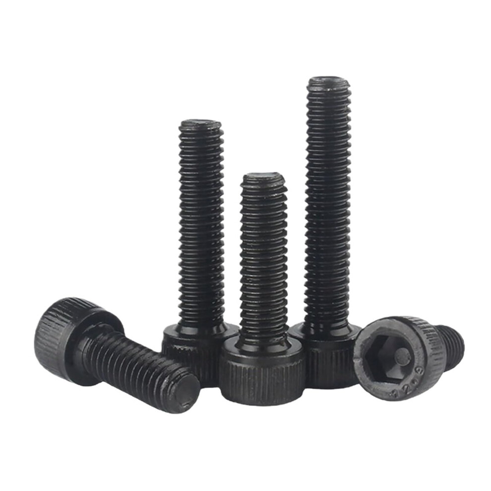Hex Socket Head Bolts Din912 Black Steel Allen Screws M1.4 M1.6 M2 M2.5 M3 M4 M5 M6 M8 Grade 12.9 5 Pcs 14Mm M8 6447073057090