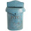 Secure Lockable Letterbox 39.5 x 24.5 cm, Wall Mounted Decorative Blue, Waterproof Durable Nostalgic Style 1