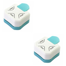 Pack of 2 Fillet Corner Rounders Scrapbooking Corner Cutter Photo Round Paper Punch Laminate Hole Punch Tool Plastic