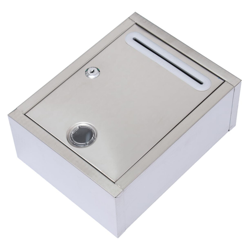 Stainless Steel Letter Box Small Retro Design For Business Assembly Entrance Mailbox With Wall-Mount Capability 6038364683236