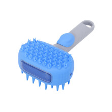 Cat Steam Brush Rechargeable Double-sided Kitten Massage Device Knot-safe Blue Soft Grooming Tool for Dog Hair