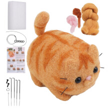 Beginner Felting Kits for All Ages, Handmade Needle Felting Craft Kit with Instructions, Model 7N1056