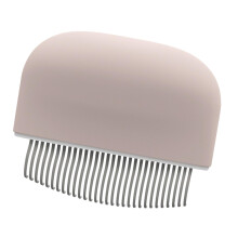 Cat Brush for Long-Haired Cats, Portable Massage Comb Made of Soft Material, Pink Comb for Knot Removal and Fur Care