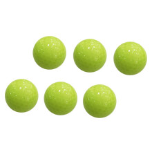 Pack of 6 Luminous Golf Balls LED Light Up Night Golf Balls Synthetic Rubber Green Flashing Training Balls