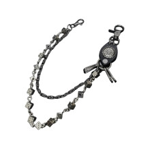 Punk Dices Link Trucker Rocker Biker Men's Alloy Jean Chain for Gothic Pants and Jeans Decoration