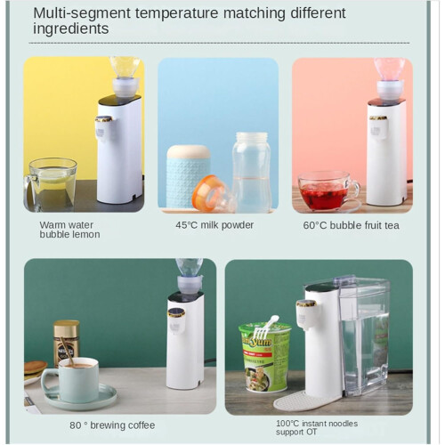 Water Dispenser 110 220V Automatic Portable Mini Water Dispenser Efficient Heating Small Desktop White 2