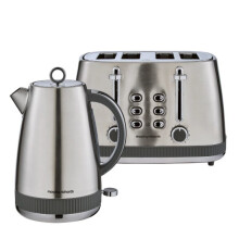 Morphy Richards Mexborough Stainless Steel Kettle & Toaster Grey Trim