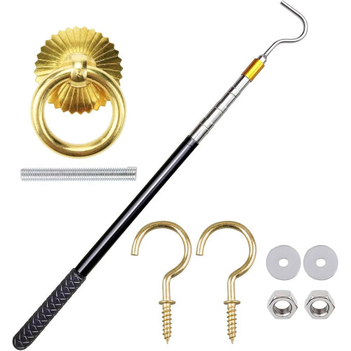 Innovative Loft Hook Systems Loft Ladder Access Kit with Adjustable Hook, Copper Rings, and Heavy-Duty Design 2