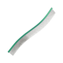Dog Combs for Coat Care Mats, Metal Curved Comb for Pet Dematting – Dog & Cat Grooming Tool in Green