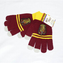 (Red Gloves)Harry Potter Strickhandschuh Gryffindor Huffleupff Krawatte Cosplay Kostüm warm Geschenk Weihnachten