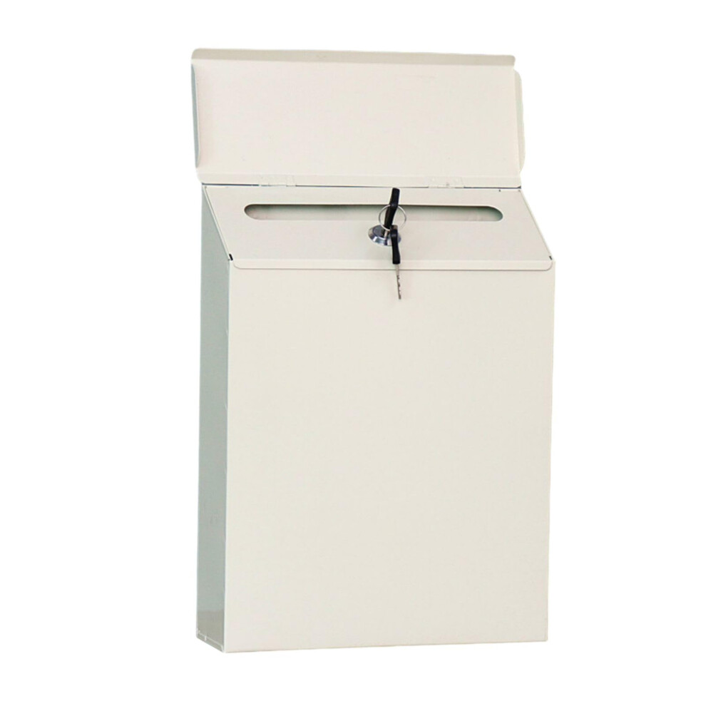 Wall Mounted Mailbox With Key Lock Â Lockable Beige Hanging Mail Box For Outdoor Garden, Office, And Front Door Decor 6482260049731