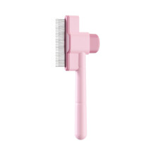 Cat Brush for Long and Short Hair Care, Detangling Pet Comb Tool in Candy Pink for Removing Mats, Knots, and Tangles