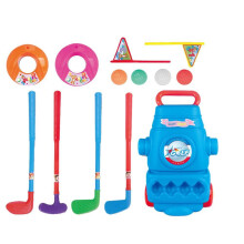 Toy Golf Club Set with Cart and Wheels for Kids, 60 x 30 x 15 Inches, Early Education Sports Game Gift