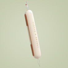 Seam Ripper 2-in-1 Threading Tool for Sewing, Yellow Sewing Accessory with Ergonomic Handle and Precision Blade