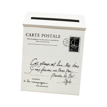 Modern Outdoor Letterbox - Wall Mounted Post Box in White with Durable Design and Stylish Aesthetic for Home Use