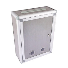 Lockable Wall Mounted Mailbox with Key Lock - Weatherproof Large Capacity Open Top Design for Secure Mail Storage