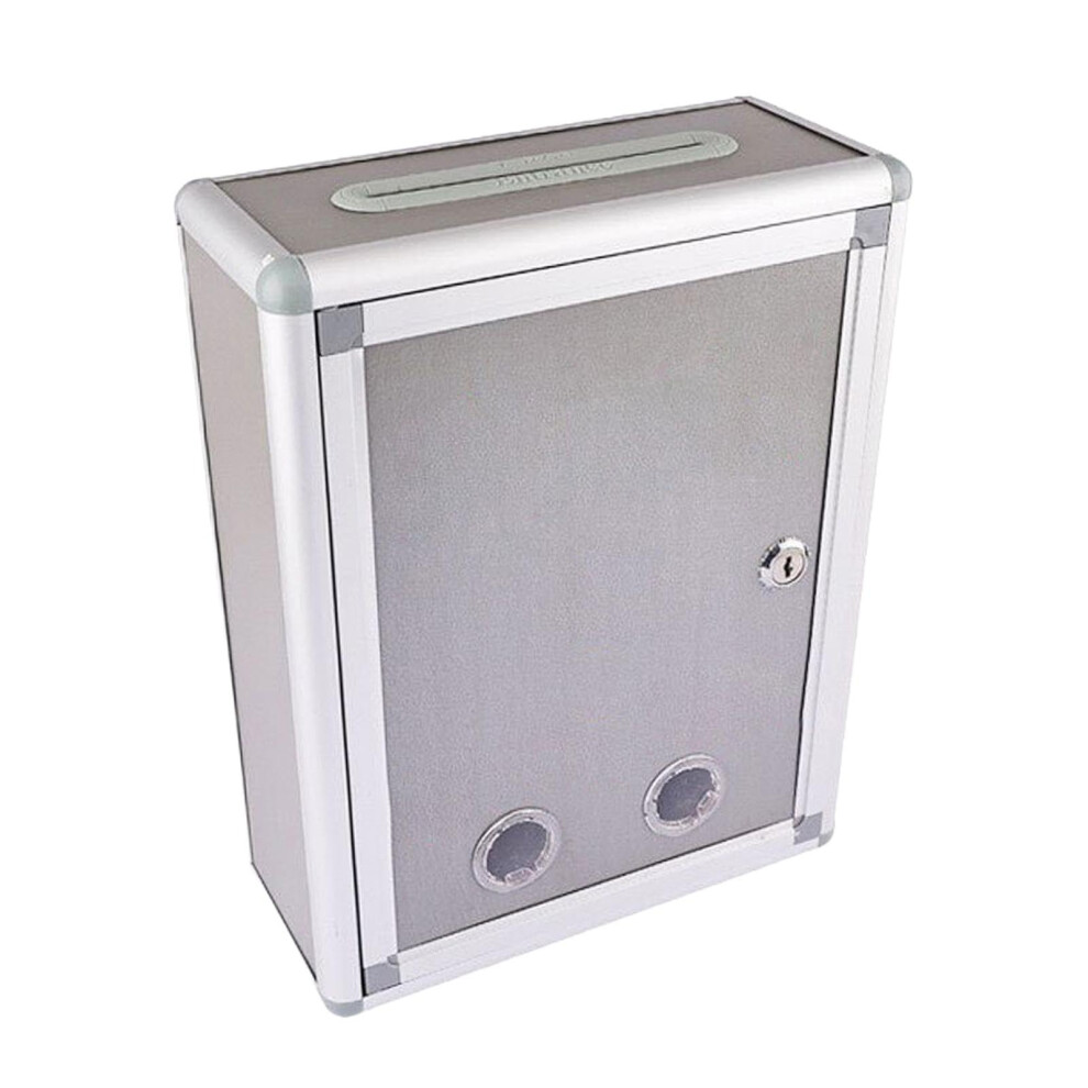 Lockable Wall Mounted Mailbox With Key Lock - Weatherproof Large Capacity Open Top Design For Secure Mail Storage 6447073060328