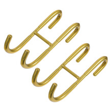 Stainless Steel Hook Set of 2 - Extra Bronze Door Hooks for Home Storage, 12x5cm Metal Robe and Bathroom Hangers