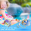 Backpack Water Gun 2L Capacity with 8m Shooting Range Adjustable Straps Shark Pattern for Summer Outdoor Fun 5