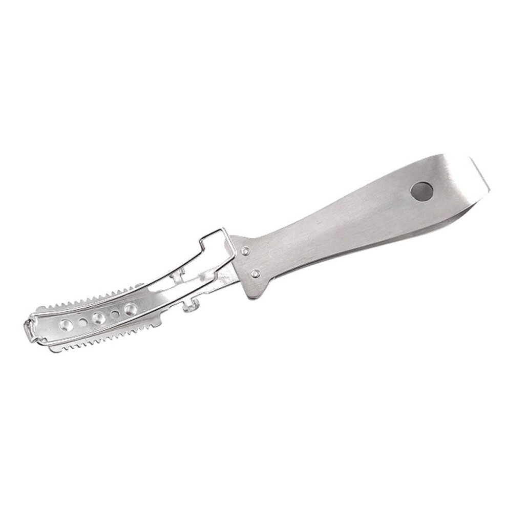 Razor Hair Clippers Device â Stainless Steel Hair Trimmer Set for Men, Pig Hair Remover and Scraper, Silver Color