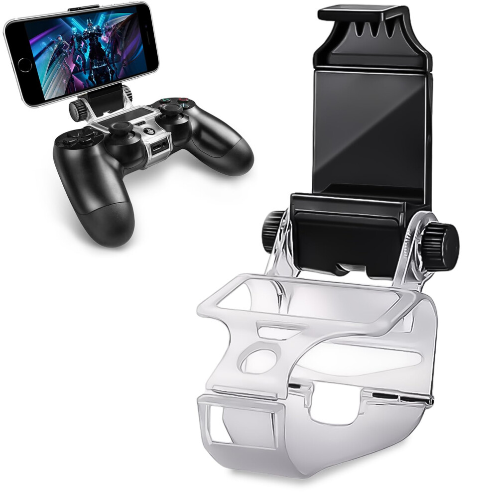 Mobile Phone Holder For Ps4 Slim And Ps4 Pro Controller, Adjustable Stand For Ps4 Remote Play, Compatible With Smartphones 6038364687388