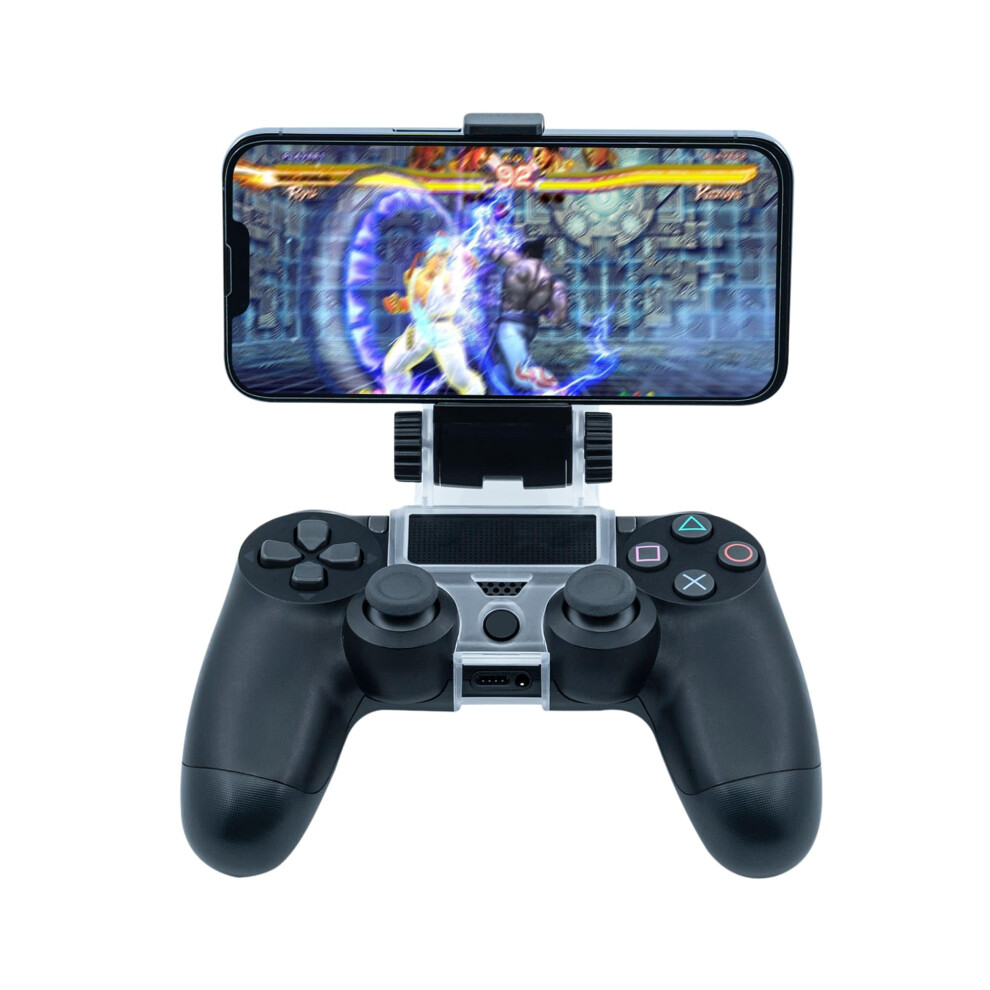 Ps4 Smartphone Clip Holder For Ps4, Ps4 Slim, Ps4 Pro Controller - Adjustable Mobile Phone Mount Accessory 6947110551036