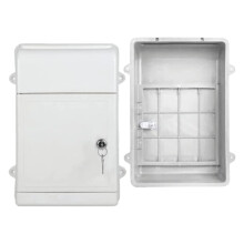 Exquisite Letterbox Wall Mounted Mailbox Eco-Friendly Plastic Medium Capacity Backless Design White with Lock