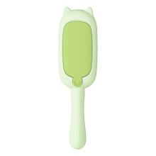 Cat Lint Brush, Antistatic Pet Hair Remover with Ergonomic Grip, Green Fur Care Tool for Adults and Families
