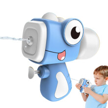 Water Guns | Electric Pool Toys with Spray Function | Cute Dinosaur Design 6-8 Meter Range Large Capacity Tank for Kids and Adults Blue