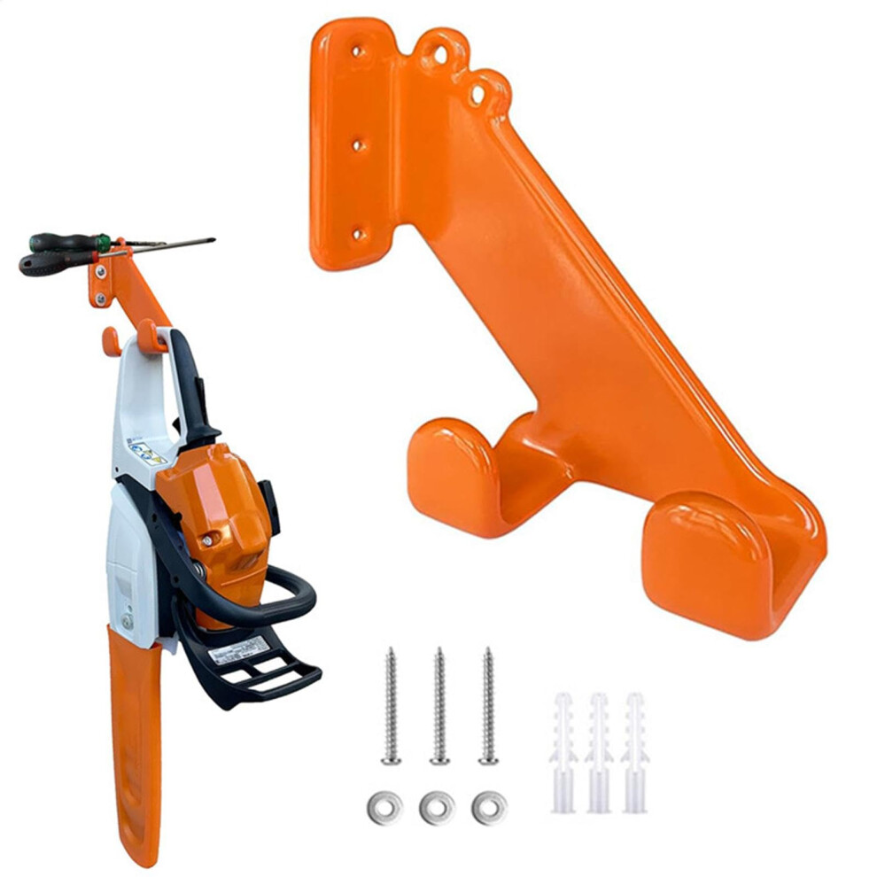 Chainsaw Stand With Hook, Heavy-Duty Wall Holder For Chainsaws And Backpack Blowers, Garage Storage Solution 6947110551319