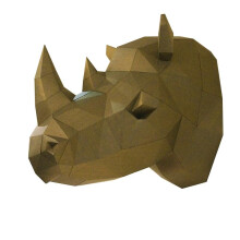 3D Paper Model Animals - DIY Paper Sculpture Templates for Wall Decor, Creative Paper Crafts in Various Sizes and Colors