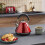 Morphy Richards Morphy Richards Accents Red Kettle & 4 Slice Toaster Bundle Set 6