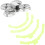 Flip Drone Propeller Guard, Bright Green TPU Collision Avoidance Ring, Quick Release Protective Case for Drones 3