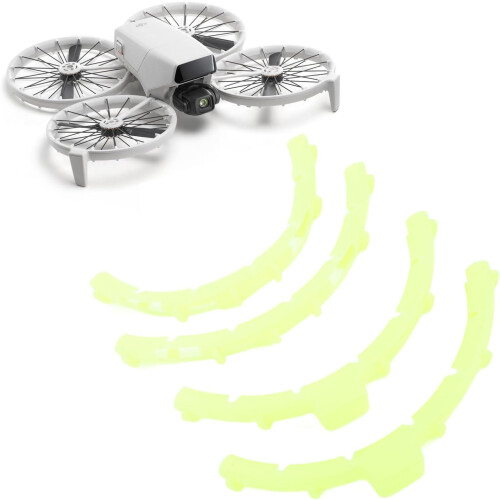 Flip Drone Propeller Guard, Bright Green TPU Collision Avoidance Ring, Quick Release Protective Case for Drones 2