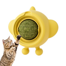 Catnip Balls for Cats, Interactive Lick Safe Treat, 3.31 x 3.07 Inches, Teeth Cleaning Chew Toy for Stress Relief