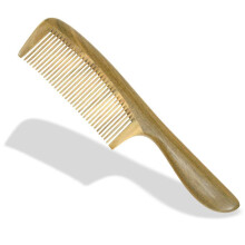 Wood Comb Sandalwood Comb Teeth Massage Scalp Comb for Men, 1 Piece, Natural Sandalwood, 3 Teeth Design