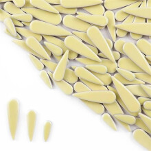 Mosaiksteine 100g Wassertropfen-Keramikfliesen DIY Porzellan Mosaik Regentropfenform 3 Größenmix Mehrere Farben Yellow