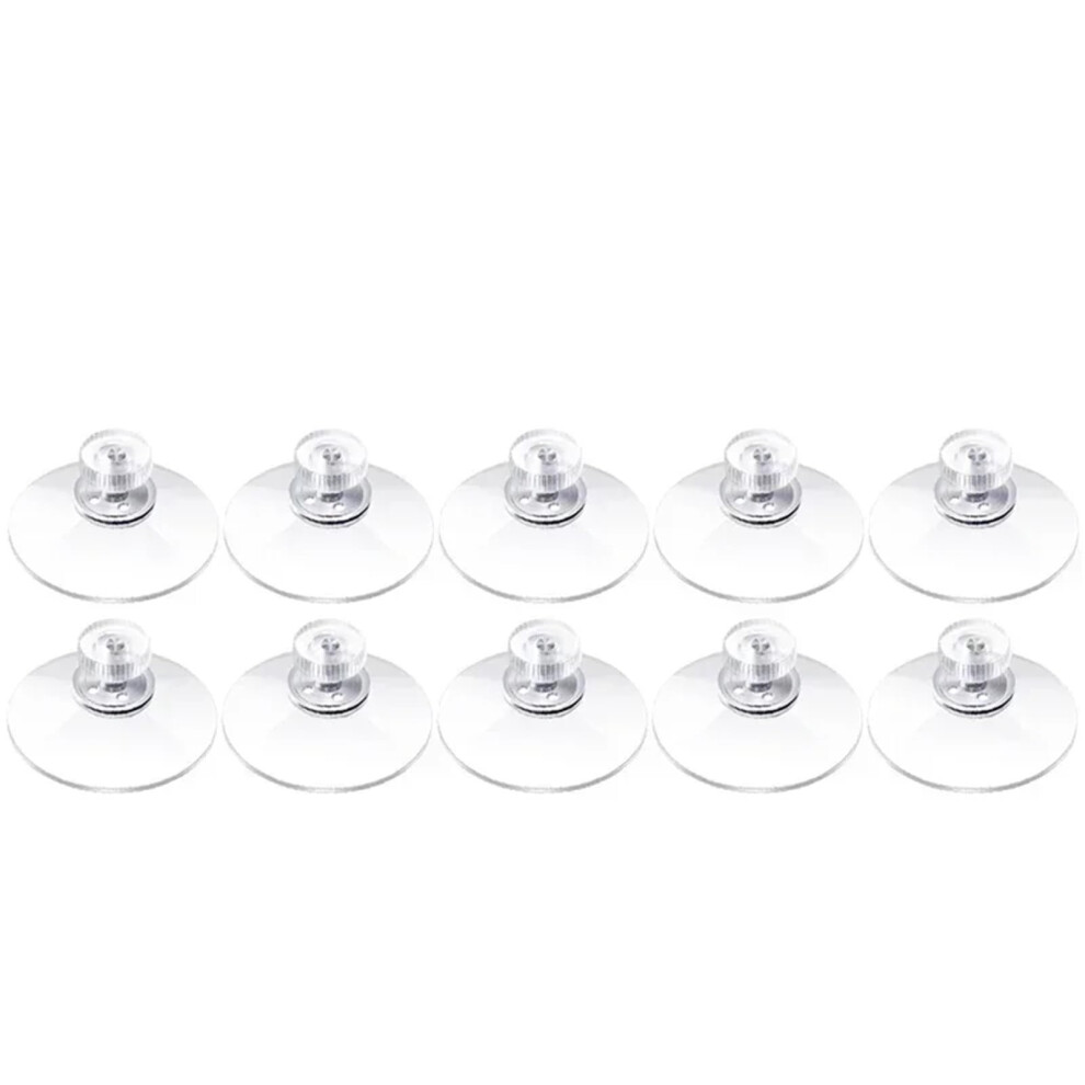 Transparent Suction Cup Hooks 30/10Pcs With Metal Screw For Glass Windows And Walls, Mushroom Head Design For Hanging 6947110552163