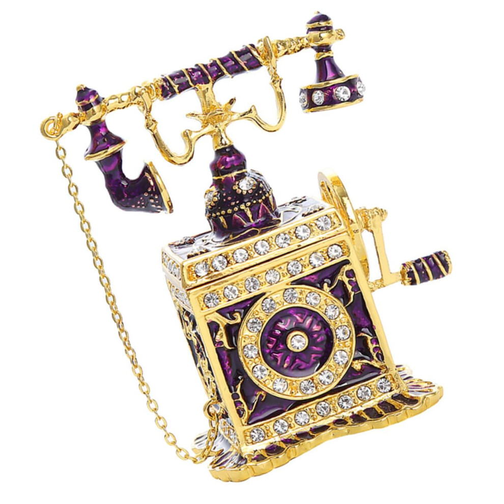 Jewelry Storage Box Organizer for Necklaces and Figurines, Tin and Alloy Material, Present Box with Display Case-image-OPC-PK2KCK2-NEW