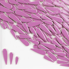 Mosaiksteine Zum Basteln 100g Wassertropfen-Keramikfliesen DIY Porzellan Mosaikfliesen 3 Größen Deep Purple