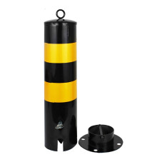 With Reflector Collar – 550 x 120 x 5 mm High-Performance Parking Bollard for Parking Lots, 1 Piece, Weatherproof and Robust