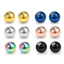 316L Surgical Steel Replacement Balls 16G 3mm Body Jewelry Piercing Parts for Women and Men - 36 Pieces Plastic Compatibility
