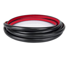 Self-Adhesive Sealing Strip, 6m Flexible Wall Molding, Removable Black Baseboard Trim, Waterproof Decorative Edge Strip