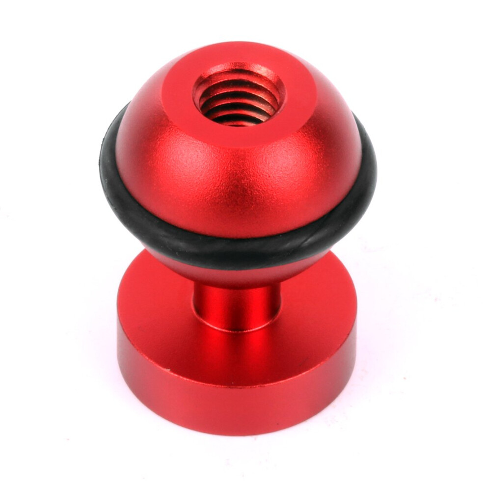 Cnc Aluminum Ball Adapter 1/4 3/8 Hole 1 Inch Mount For Action Camera Underwater Photography Diving Flashlight Red 6447073064173