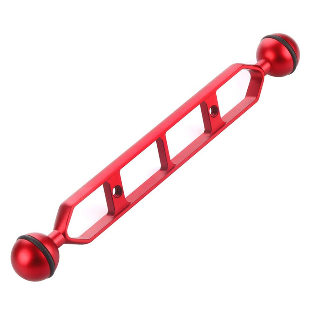 Diving Dual Ball Arm Joint For Camera Aluminium Alloy 9 Inch Underwater Photography Accessory Light/Red 6038364690180