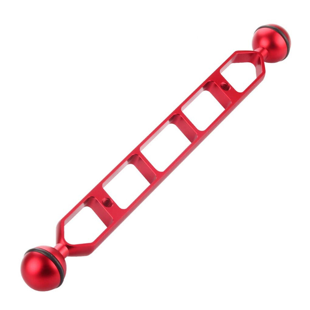 Diving Dual Ball Arm 11" Aluminium Alloy Underwater Photography Accessories For Cameras Light/Red 6482260054186
