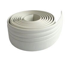 Stuckleisten Wand - Selbstklebende Wandleiste 2m x 80mm, Wasserdicht Schaumstoff PVC für Bodensockelleisten und DIY-Heimdekoration Beige
